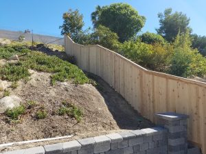 cedear fence on hill